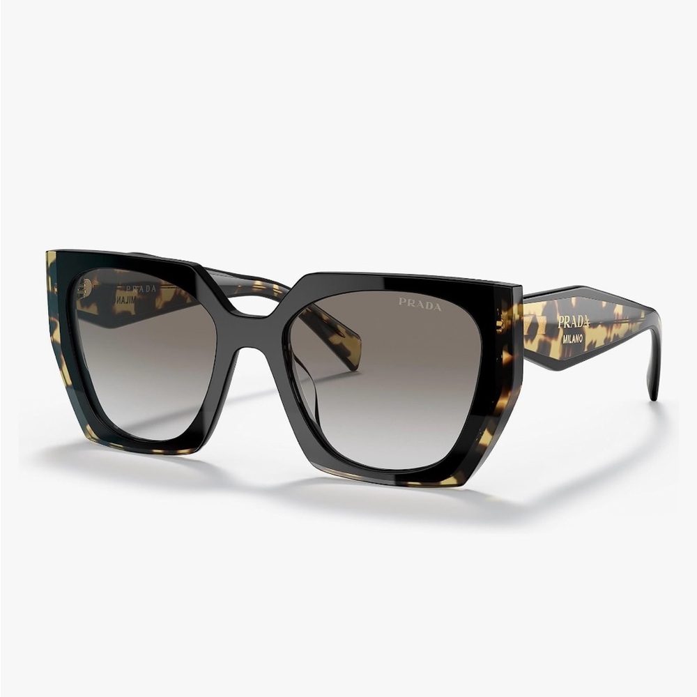 Prada PR 15WS Women's Sunglasses Black/Medium Tortoise/Grey Gradient 54